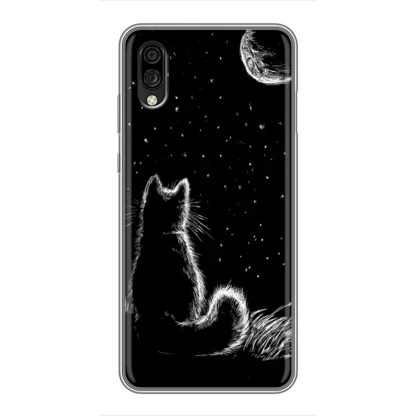 Чохол з принтом «Котик і місяць» для ZTE Blade A5 (2020) Чохол з принтом «Котик і місяць» для ZTE Blade A5 (2020)