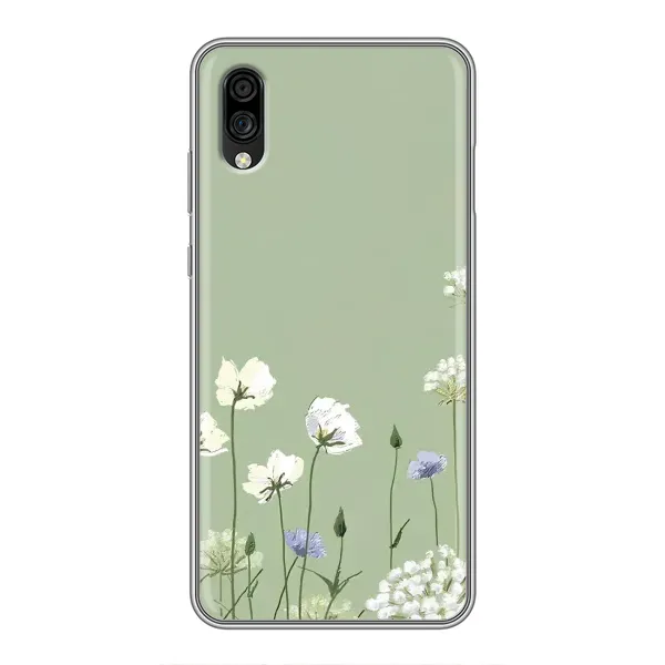 Чехол с принтом «Цветы на зеленом» для ZTE Blade A5 (2020) Чехол с принтом «Цветы на зеленом» для ZTE Blade A5 (2020)