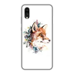 Чохли з картинкою Лисичка для ZTE Blade A5 (2020) (VPrint) (Лиса в квітах)
