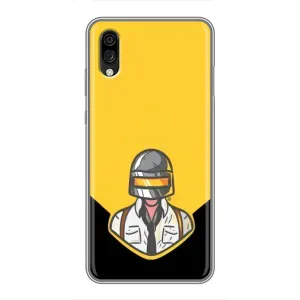 Чеjхол PUBG для ЗТЕ Блейд А5 (2020) (AlphaPrint) (Пабг в шоломі)