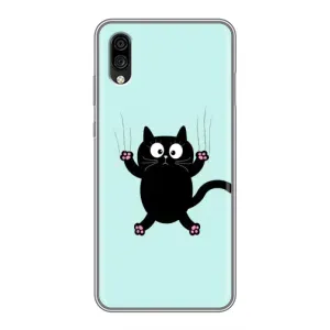 Чохол з принтом для ZTE Blade A5 (2020) (AlphaPrint) Модні коти (Падаючий кіт)