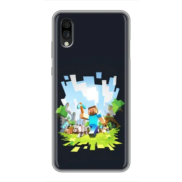 Чохол з принтом «персонажі Minecraft» для ZTE Blade A5 (2020)