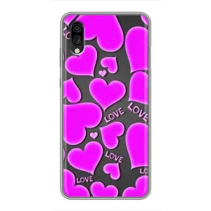 Чехлы для любимой на ЗТЕ Блейд А5 (2020) (VPrint) (Pink hearts)
