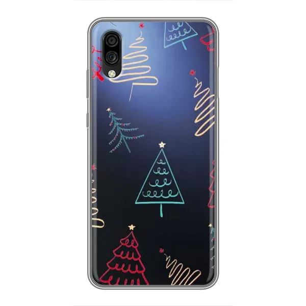 Чехол с принтом «Рождественские елки» для ZTE Blade A5 (2020)