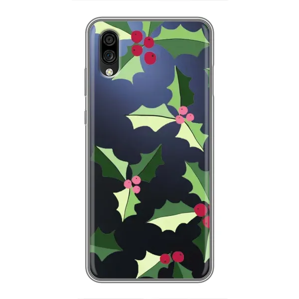 Чехол с принтом «Рождественский фон» для ZTE Blade A5 (2020)
