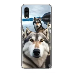 Чохол з Хаскі ZTE Blade A5 (2020) - (AlphaPrint) (Селфі Хаскі)