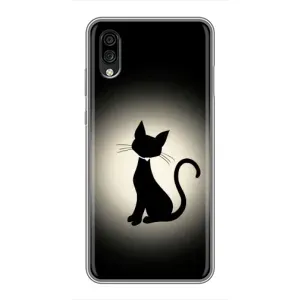Чохол з принтом для ZTE Blade A5 (2020) (AlphaPrint) Модні коти (Силует котика)