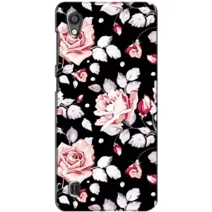 Чехлы с Цветами для ZTE Blade A5 (VPrint) (Цветочки на черном)