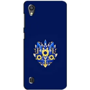 Чохли для ZTE Blade A5 Укр. Символіка (AlphaPrint) (Квітковий Герб)