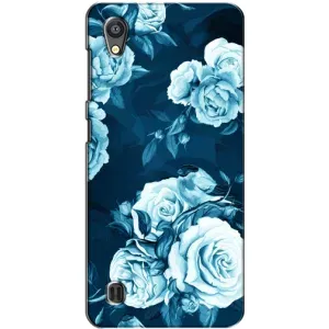 Чехлы (ART) Цветы на ZTE Blade A5 (VPrint) (Голубые Бутоны)