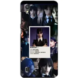 Чехлы Венсдей на ZTE Blade A5 Уэнсдей (AlphaPrint) (коллаж Уэнздей)