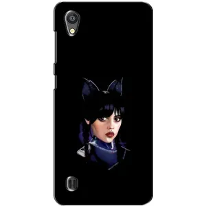 Чехлы Венсдей на ZTE Blade A5 Уэнсдей (AlphaPrint) (серьезная Уэнздей)