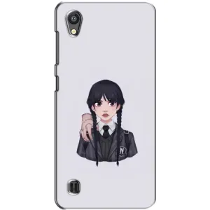 Чехлы Венсдей на ZTE Blade A5 Уэнсдей (AlphaPrint) (Уэнздей и Вещь)