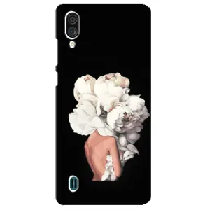 Чехлы (ART) Цветы на ZTE Blade A51 Lite (VPrint) (Білі квіти)