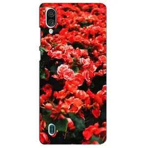 Чохли з квітами для ZTE Blade A51 Lite (VPrint) (Квіти червоні)