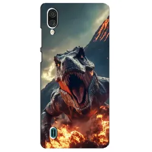Чохол з принтом «Вогняний динозавр» для ZTE Blade A51 Lite
