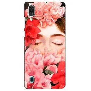 Чехлы (ART) Цветы на ZTE Blade A51 Lite (VPrint) (Очі в квітах)