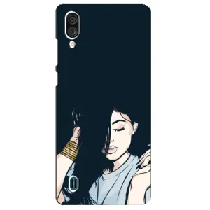 Чехол с принтом «Красивая девочка» для ZTE Blade A51 Lite