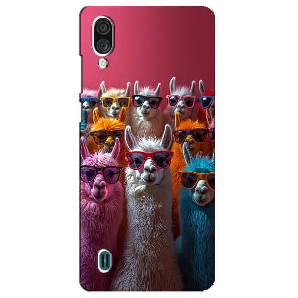 Чехол с принтом «Ламы в очках» для ZTE Blade A51 Lite
