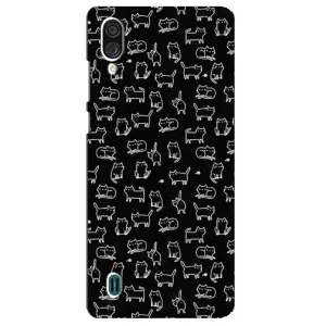 Чохол з принтом для ZTE Blade A51 Lite (AlphaPrint) Модні коти (Маленькі котики)
