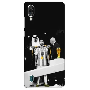 Чохли для ZTE Blade A51 Lite (Leo чемпіон) (AlphaPrint) (Мессі коронований)