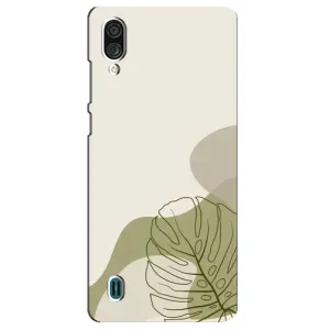 Силконовий чохол з принтом в квітах на ZTE Blade A51 Lite (Зелена монстера дизайн)