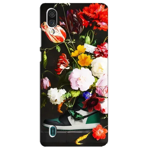 Чехол с принтом «Nike цветы» для ZTE Blade A51 Lite Чехол с принтом «Nike цветы» для ZTE Blade A51 Lite