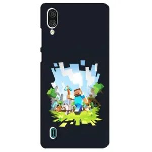 Чохол з принтом «персонажі Minecraft» для ZTE Blade A51 Lite