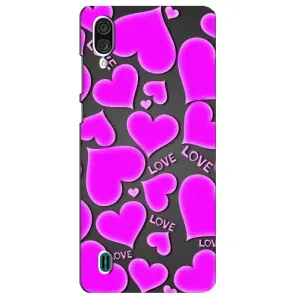 Чехлы для любимой на ЗТЕ Блейд А51 Лайт (VPrint) (Pink hearts)