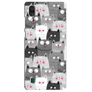 Чохли з Котиками для ZTE Blade A51 Lite (VPrint) (Мальовані котики)