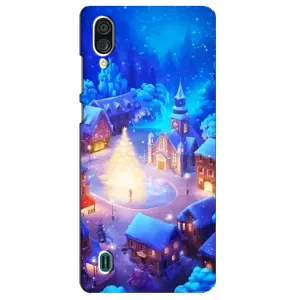 Рождественские Чехлы для ZTE Blade A51 Lite (VPrint) (Рождественский город)