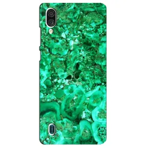 Мраморний чехол на ZTE Blade A51 Lite (VPrint) (Салатовий Мрамор)