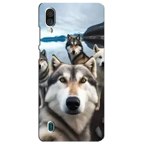 Чохол з Хаскі ZTE Blade A51 Lite - (AlphaPrint) (Селфі Хаскі)