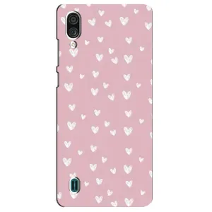 Чохол з принтом «Сердечки на рожевому» для ZTE Blade A51 Lite
