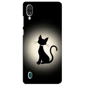 Чохол з принтом для ZTE Blade A51 Lite (AlphaPrint) Модні коти (Силует котика)