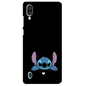Чохол з принтом Стіч на ZTE Blade A51 Lite (Стіч на чорному)