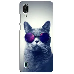 Чохол з принтом для ZTE Blade A51 Lite (AlphaPrint) Модні коти (Стильний кіт)