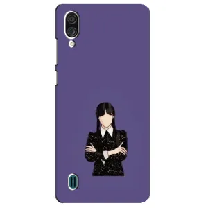 Чохли Венсдей на ZTE Blade A51 Lite Уенсдей (AlphaPrint) (Венздей у чорному)