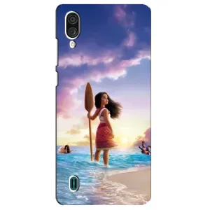 Чохол з мультфільмом Ваяна ZTE Blade A51 Lite (Моана з веслом)