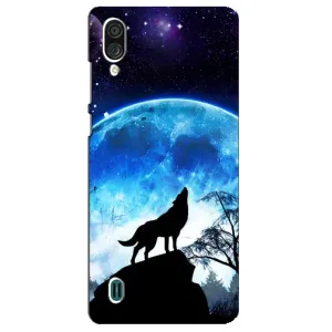 Чехол с принтом «Волк на луну» для ZTE Blade A51 Lite