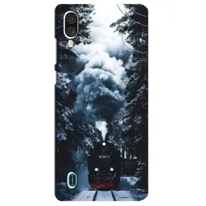 Новорічні, Святкові Чохли для ZTE Blade A51 Lite - 2024 год (Зимовий потяг)