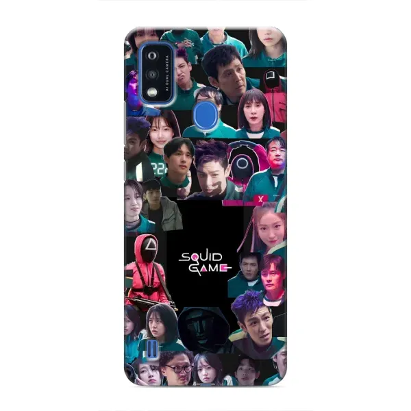 Чехол с принтом «Коллаж Игра кальмара» для ZTE Blade A51 Чехол с принтом «Коллаж Игра кальмара» для ZTE Blade A51