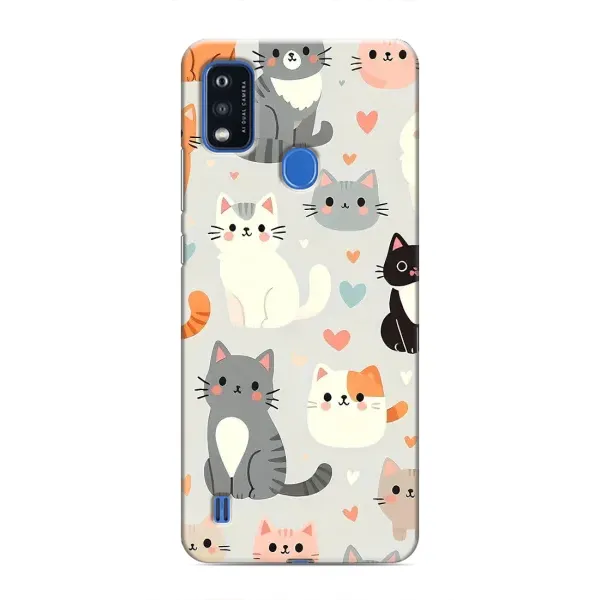 Чохол з принтом «Колаж котів» для ZTE Blade A51 Чохол з принтом «Колаж котів» для ZTE Blade A51