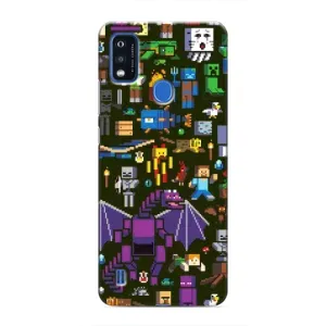 Чохол з принтом «Колаж Майнкрафт» для ZTE Blade A51