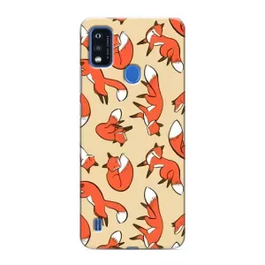 Чехол с принтом «Лисички» для ZTE Blade A51