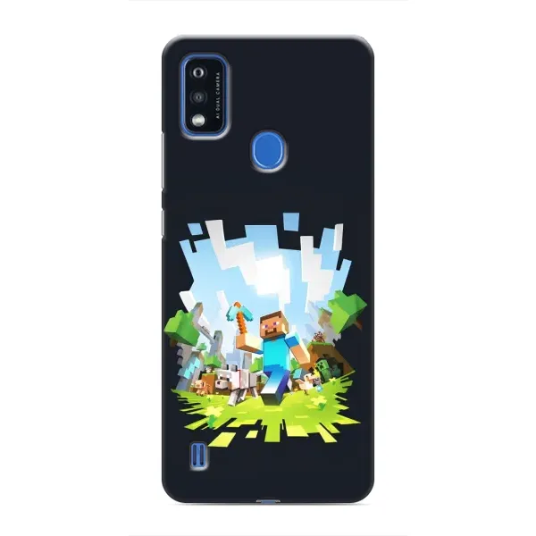 Чохол з принтом «персонажі Minecraft» для ZTE Blade A51 Чохол з принтом «персонажі Minecraft» для ZTE Blade A51