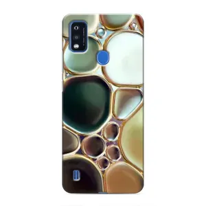 Мраморний чехол на ZTE Blade A51 (VPrint) (Радужний Мрамор)