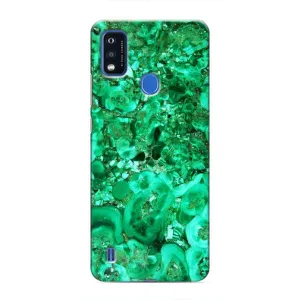 Мраморний чехол на ZTE Blade A51 (VPrint) (Салатовий Мрамор)