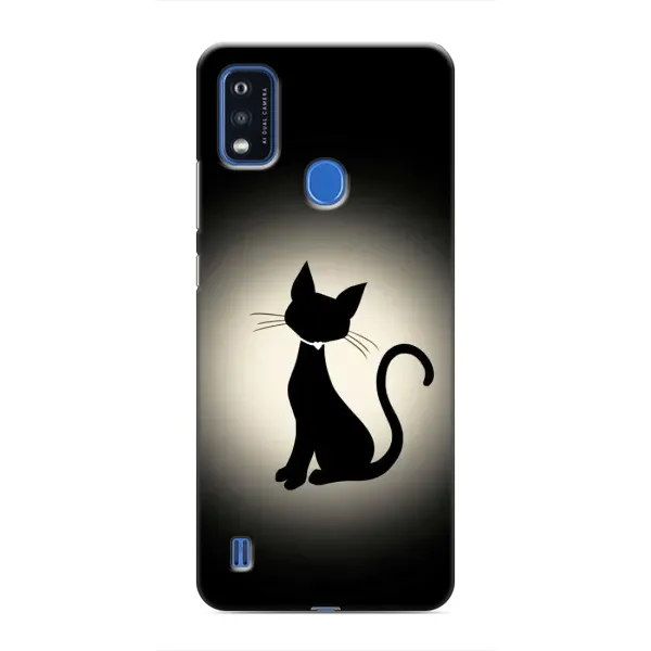 Чехол с принтом «Силуэт котика» для ZTE Blade A51 Чехол с принтом «Силуэт котика» для ZTE Blade A51