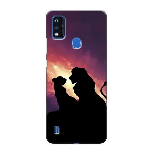 Чехол с принтом «Силуэт Симба и Налу» для ZTE Blade A51 Чехол с принтом «Силуэт Симба и Налу» для ZTE Blade A51
